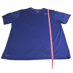 Men's Nike Dri-Fit Short Sleeved Pullover Shirt Royal Blue Size XL Extra-Large
